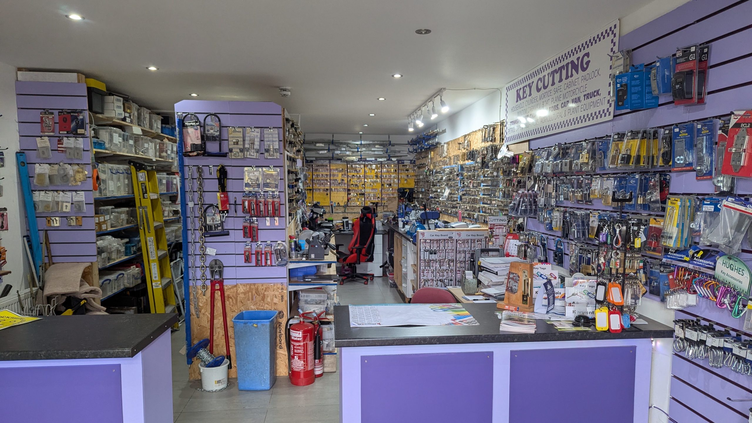GT Locksmiths, Inside Locksmith Shop Near Carmarthen